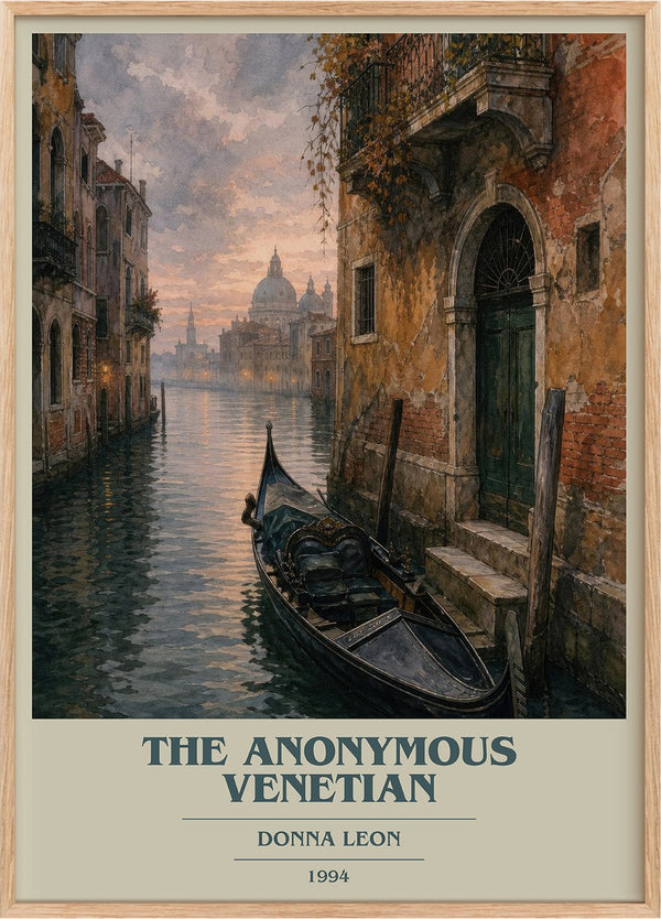 The Anonymous Venetian Book Cover Poster by Donna Leon