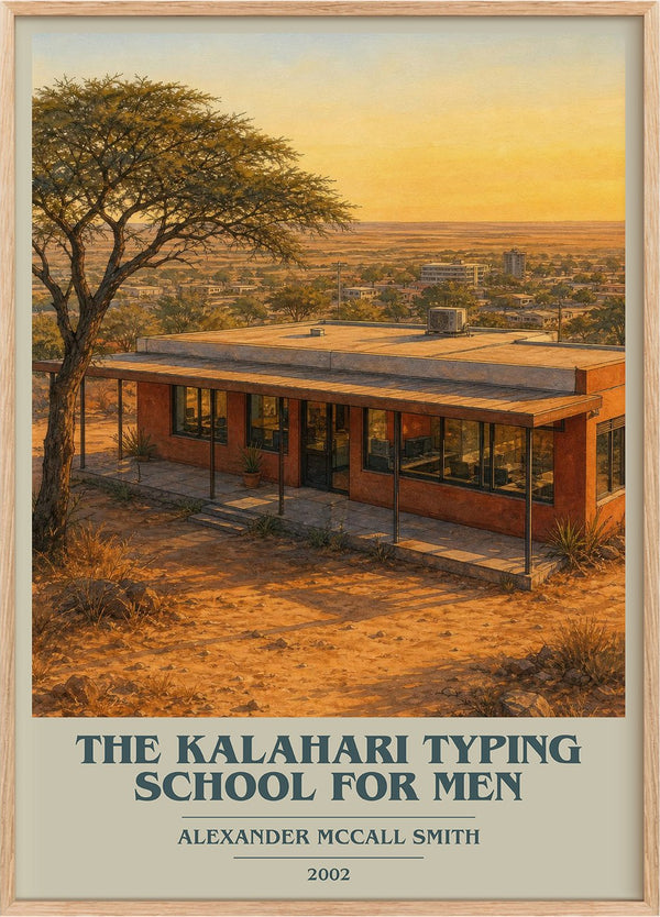 Kalahari Typing School for Men Book Cover Poster by A. Smith