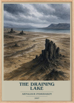 The Draining Lake Book Cover Poster by Arnaldur Indriðason
