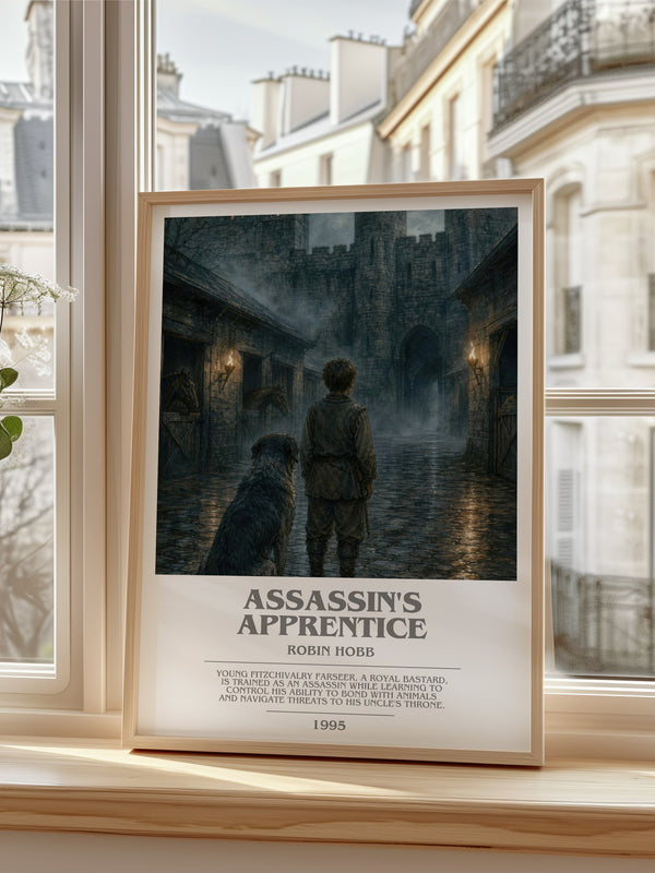 Assassin's Apprentice bookish poster colour and style options – Robin Hobb book art