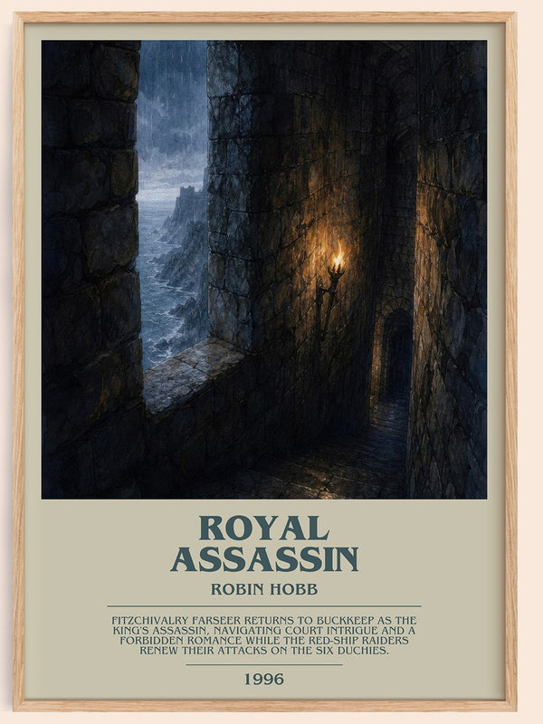 Royal Assassin bookish book poster by Robin Hobb – framed literary art print