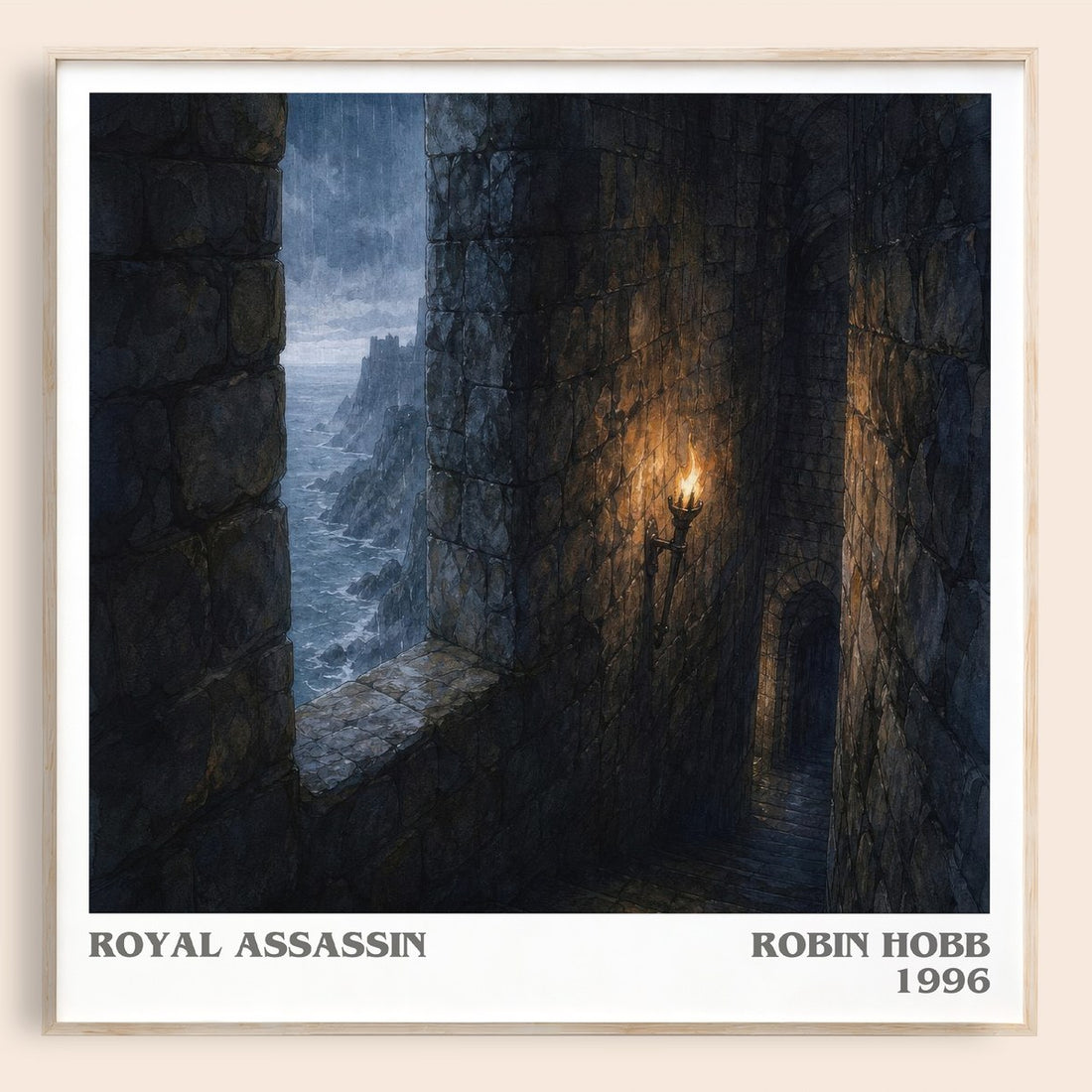 Royal Assassin literary book poster by Robin Hobb – framed literary art print