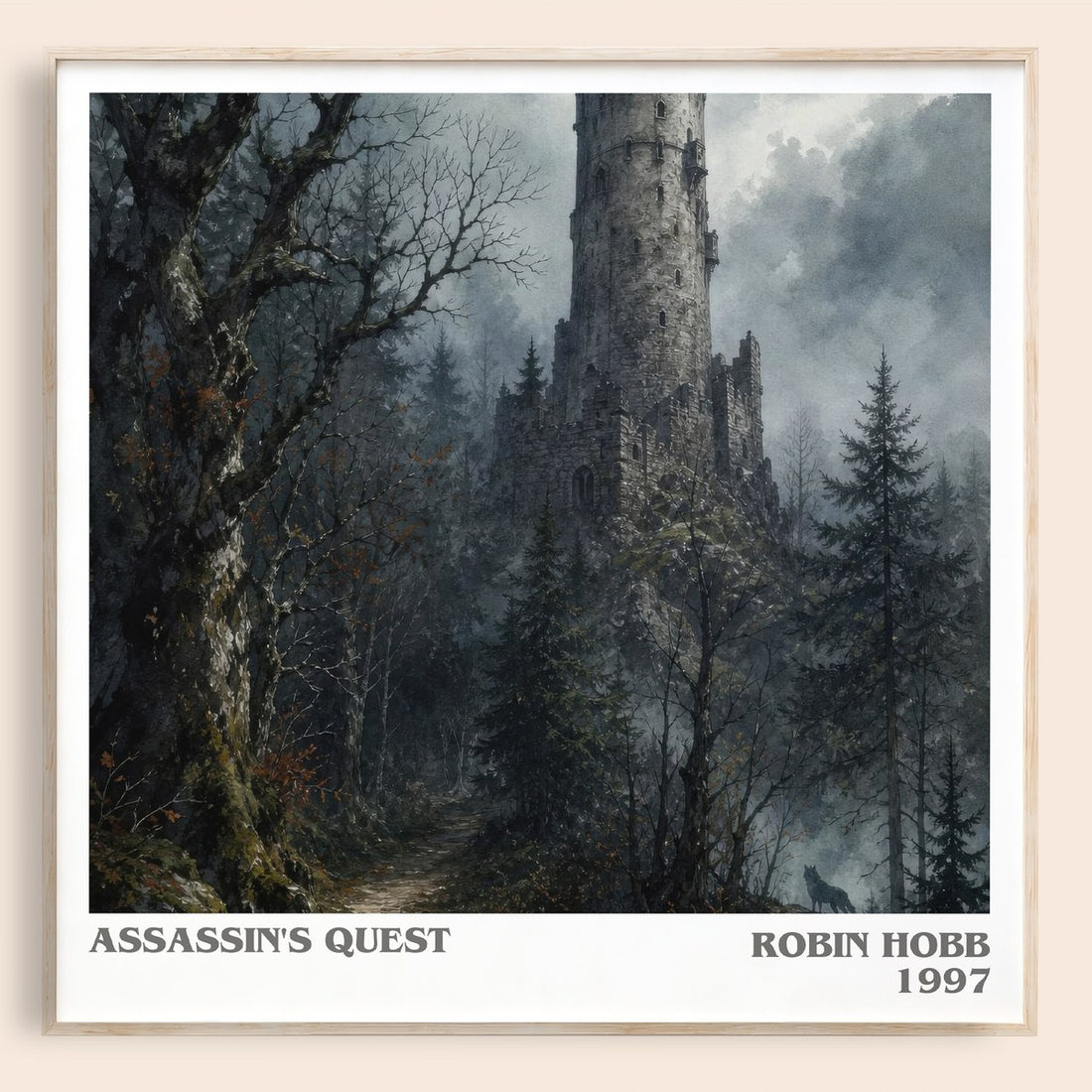 Assassin's Quest literary book poster by Robin Hobb – framed literary art print