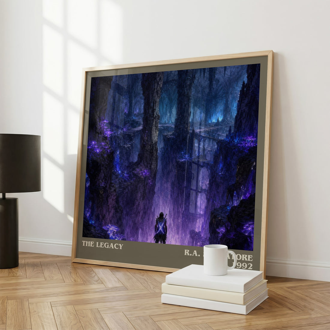 The Legacy literary print framed by window – literary home decor
