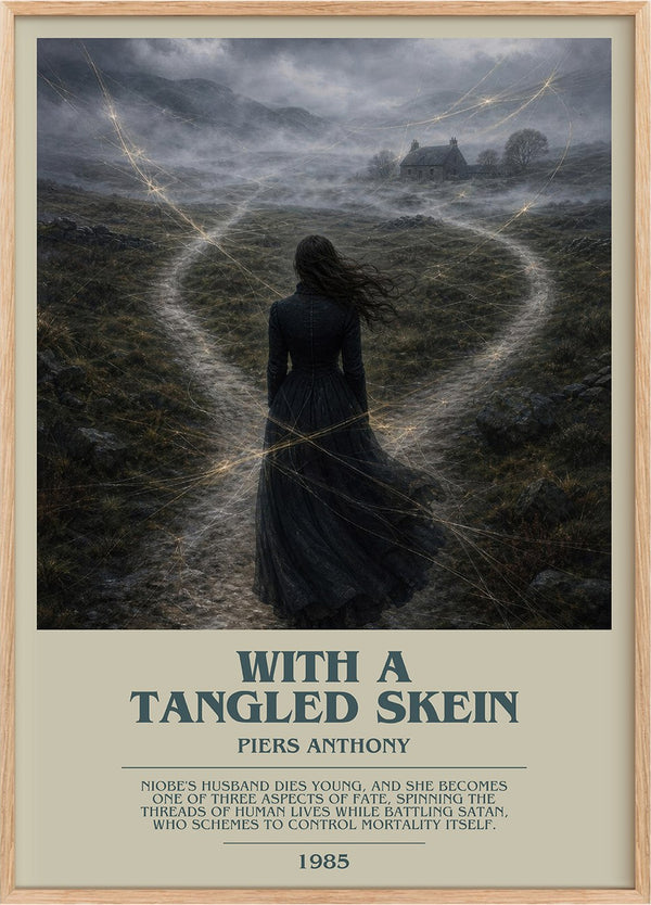 With a Tangled Skein Bookish Wall Art by Piers Anthony