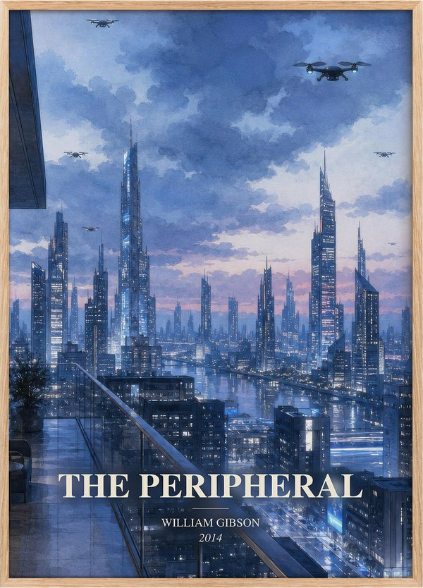 The Peripheral Book Watercolour Illustration by William Gibson