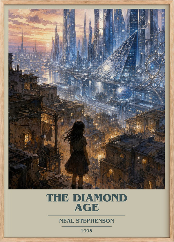 The Diamond Age Book Cover Poster by Neal Stephenson