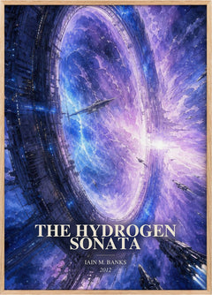 The Hydrogen Sonata Book Watercolour Illustration by Iain M. Banks