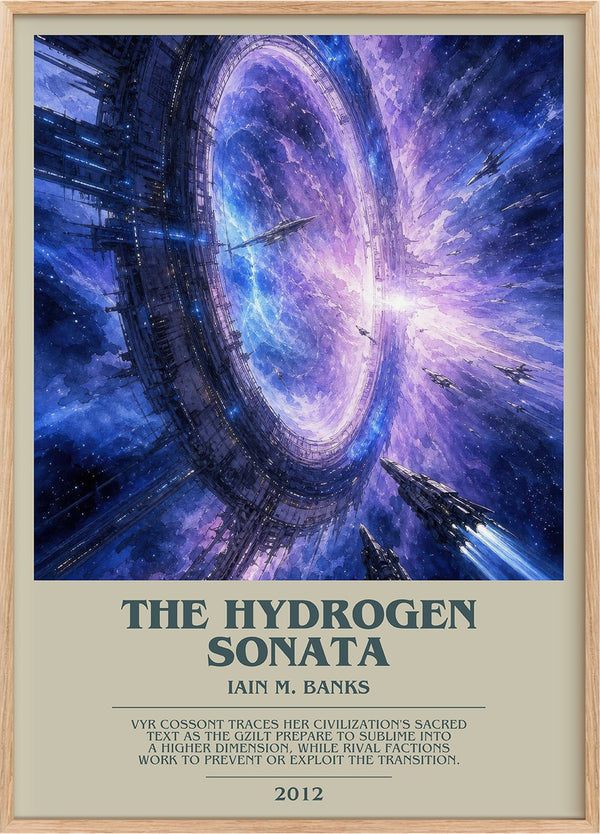 The Hydrogen Sonata Bookish Wall Art by Iain M. Banks