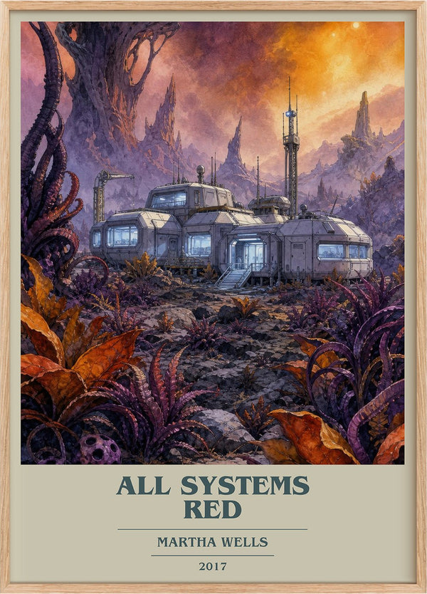 All Systems Red Book Cover Poster by Martha Wells
