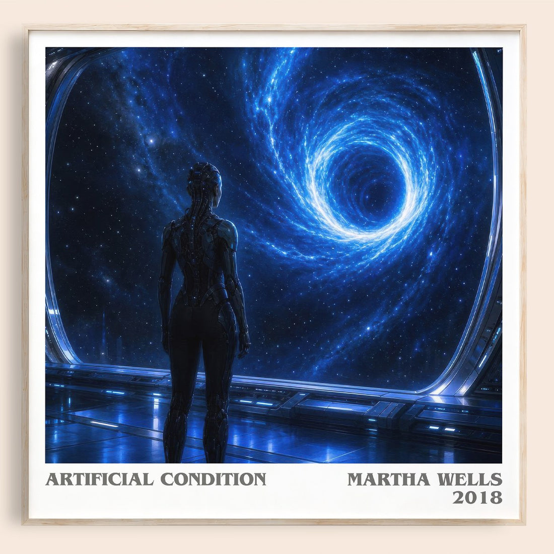 Artificial Condition literary book poster by Martha Wells – framed literary art print