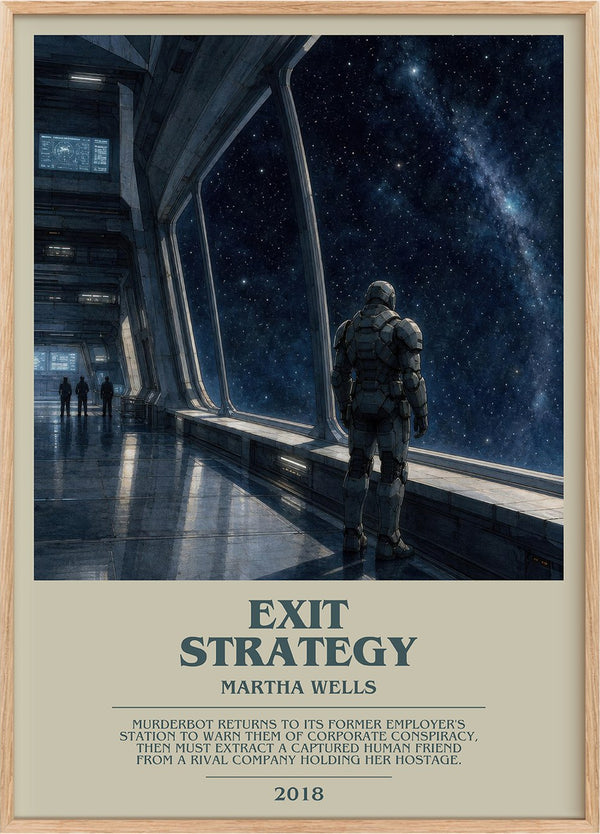 Exit Strategy Bookish Wall Art by Martha Wells