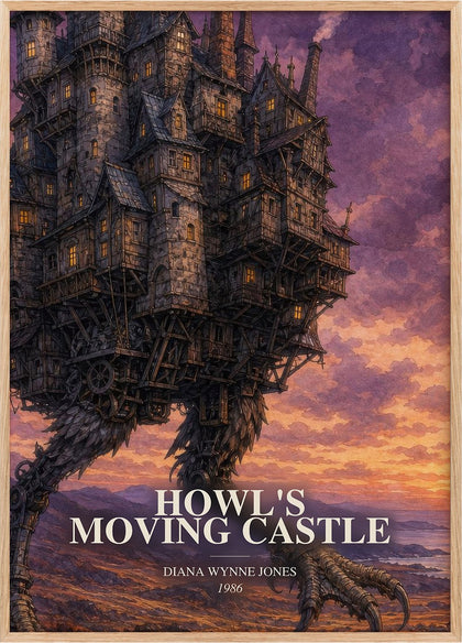 Howl's Moving Castle Book Watercolour Illustration by D. Jones