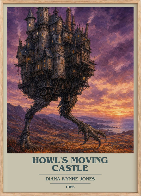 Howl's Moving Castle Book Cover Poster by Diana Wynne Jones