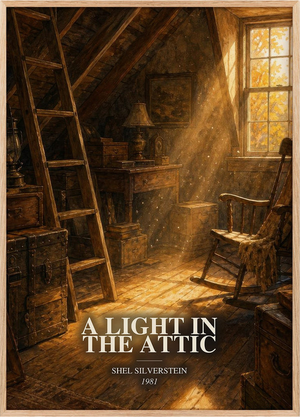 A Light in the Attic Book Watercolour Illustration by Shel Silverstein