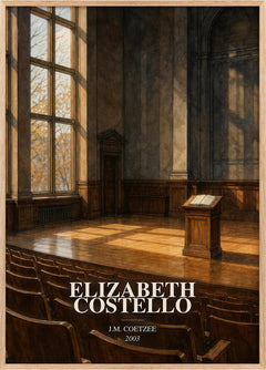Elizabeth Costello Book Watercolour Illustration by J.M. Coetzee