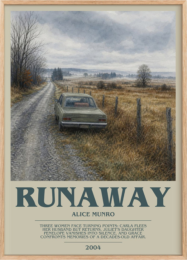 Runaway Bookish Wall Art by Alice Munro