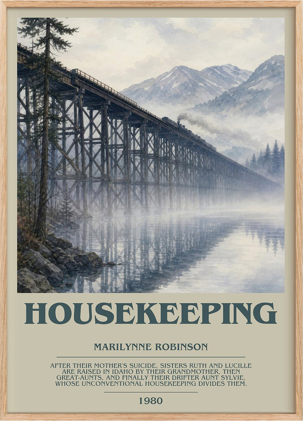 Housekeeping Bookish Wall Art by Marilynne Robinson