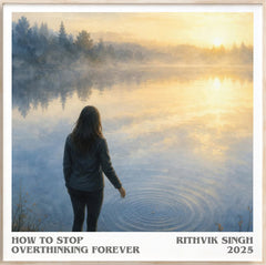 How To Stop Overthinking Forever Literary Art Print by Rithvik Singh