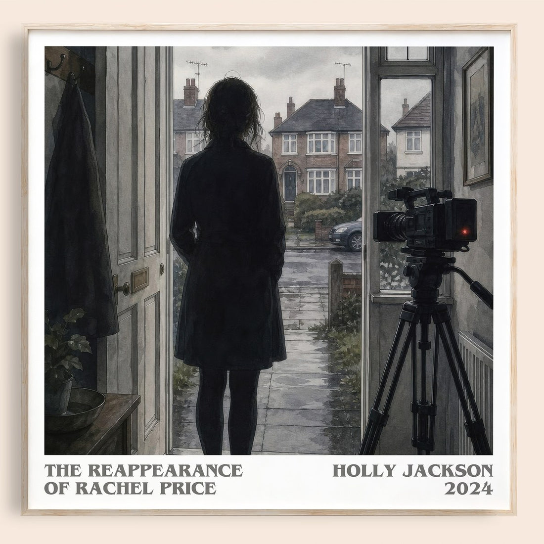 The Reappearance of Rachel Price literary book poster by Holly Jackson – framed literary art print
