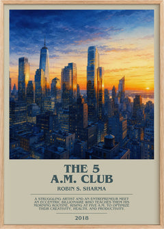 The 5 a.m. Club Bookish Wall Art by Robin S. Sharma