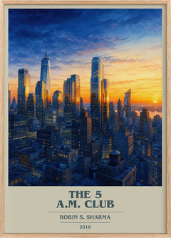 The 5 a.m. Club Book Cover Poster by Robin S. Sharma