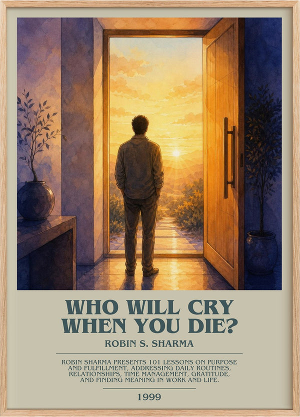 Who Will Cry When You Die? Bookish Wall Art by Robin S. Sharma