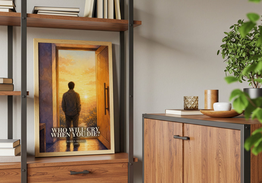 Who Will Cry When You Die? book watercolour illustration paper finish options – matte satin gloss