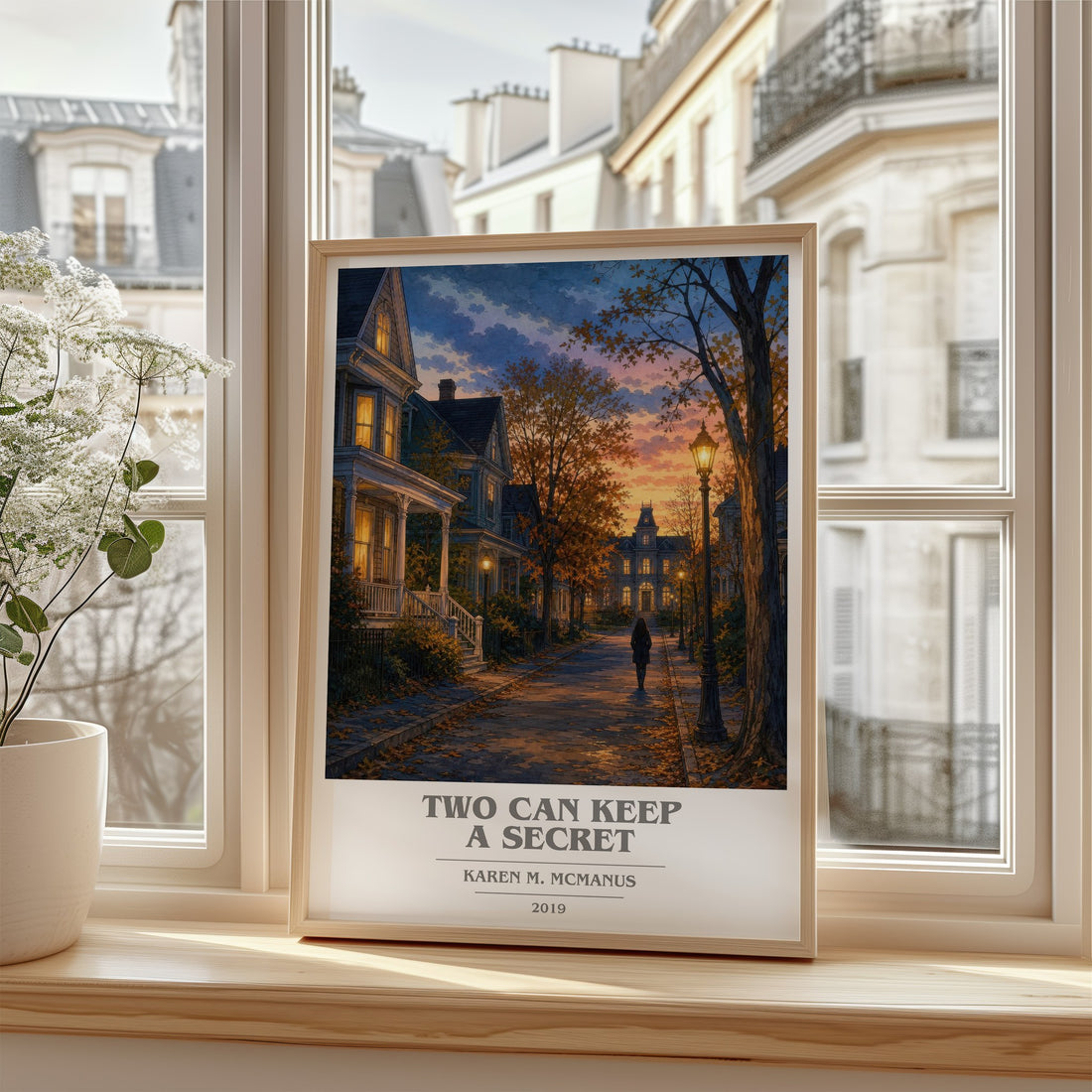 Two Can Keep a Secret book cover poster colour and style options – Karen M. McManus book art
