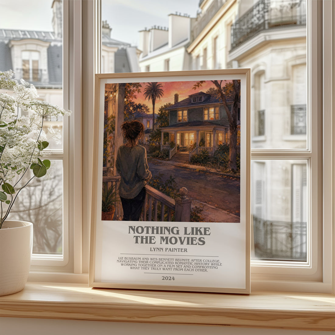 Nothing Like the Movies bookish poster colour and style options – Lynn Painter book art