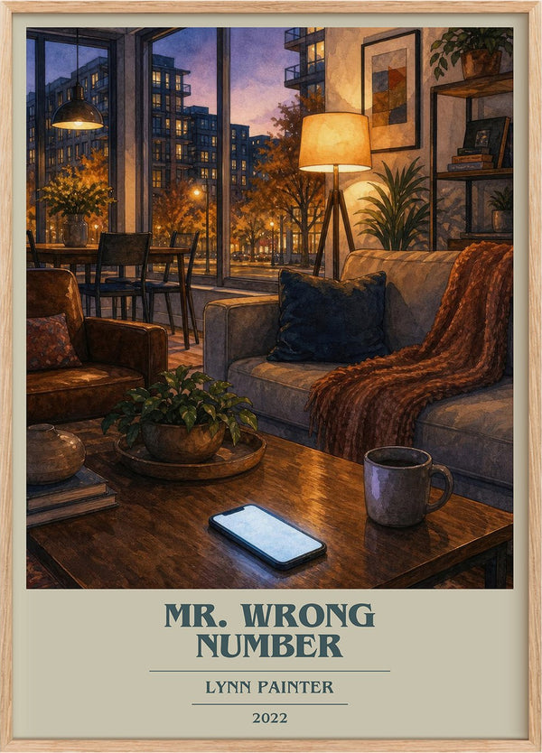 Mr. Wrong Number Book Cover Poster by Lynn Painter