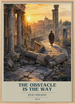 The Obstacle is the Way Book Cover Poster by Ryan Holiday