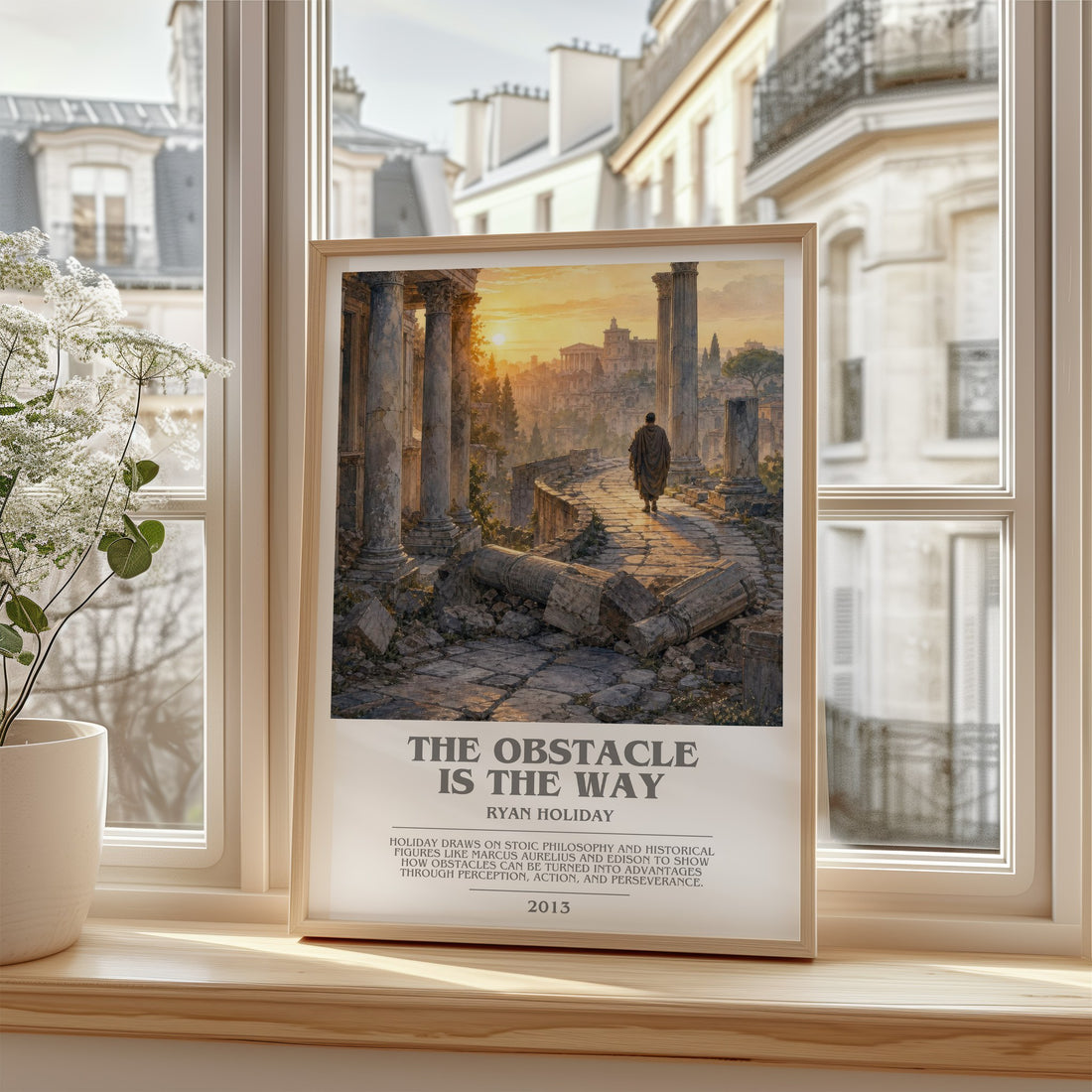 The Obstacle is the Way bookish poster colour and style options – Ryan Holiday book art