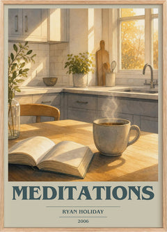 Meditations Book Cover Poster by Ryan Holiday