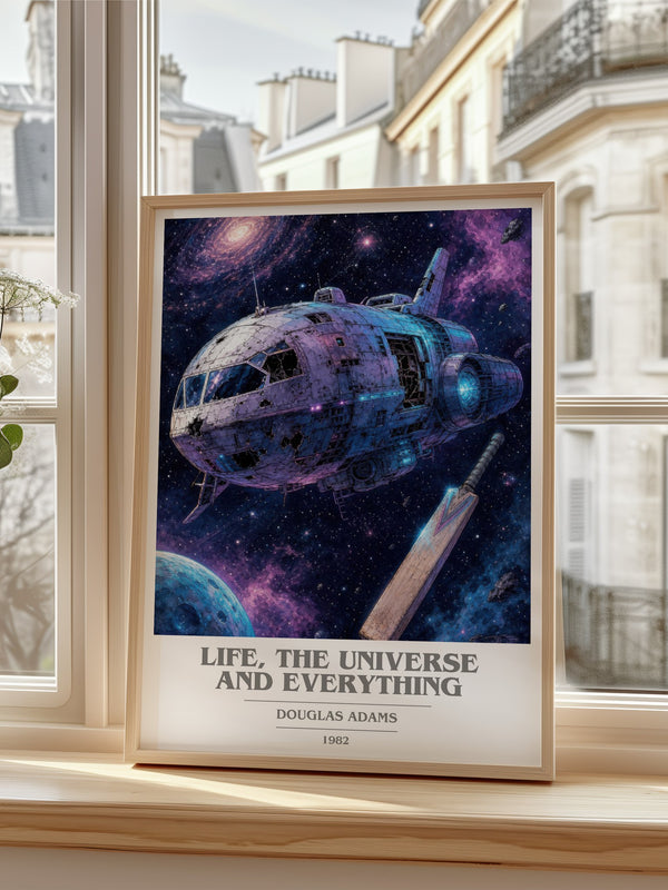 Life, the Universe and Everything book cover poster colour and style options – Douglas Adams book art