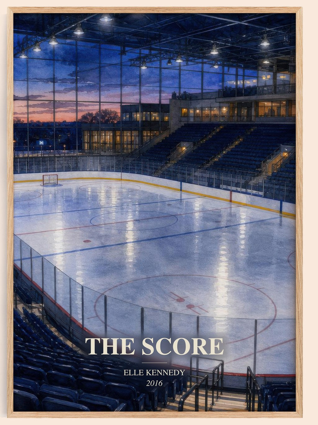 The Score watercolour book poster by Elle Kennedy – framed literary art print