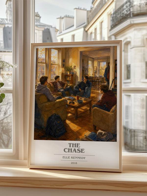 The Chase book cover poster colour and style options – Elle Kennedy book art