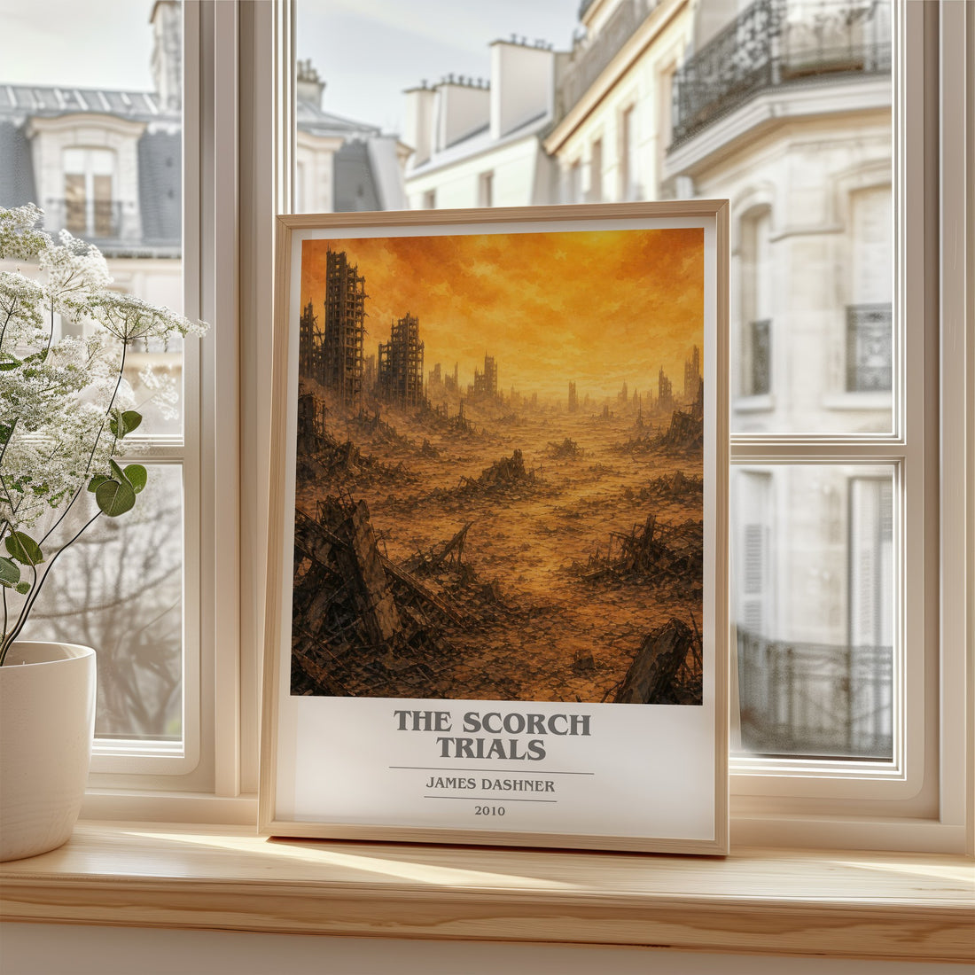 The Scorch Trials book cover poster colour and style options – James Dashner book art