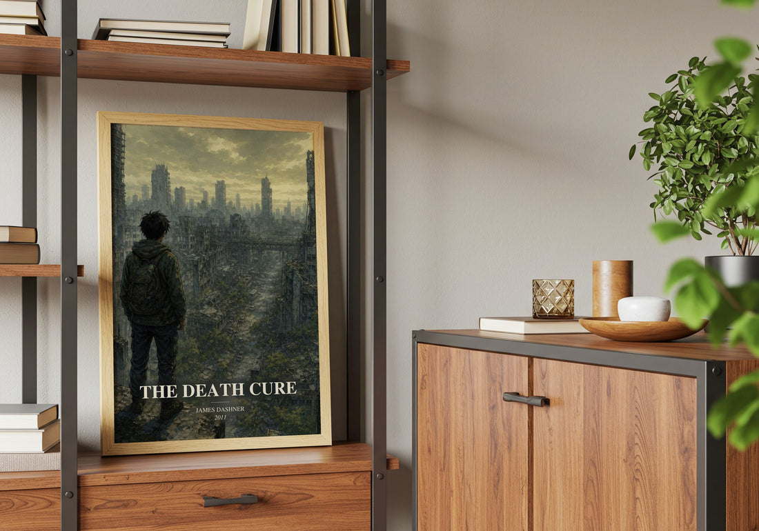 The Death Cure book watercolour illustration paper finish options – matte satin gloss