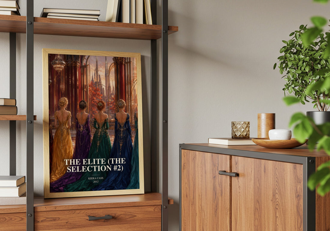 The Elite (The Selection #2) book watercolour illustration paper finish options – matte satin gloss