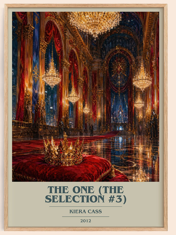 The One (The Selection #3) book cover book poster by Kiera Cass – framed literary art print