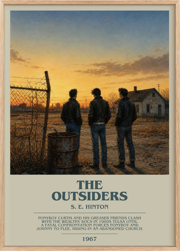 The Outsiders Bookish Wall Art by S. E. Hinton