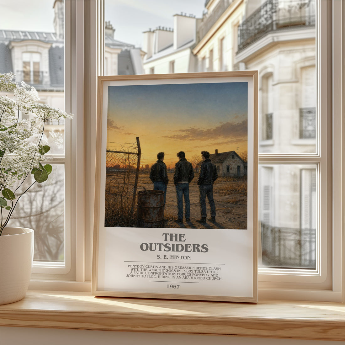The Outsiders bookish poster colour and style options – S. E. Hinton book art