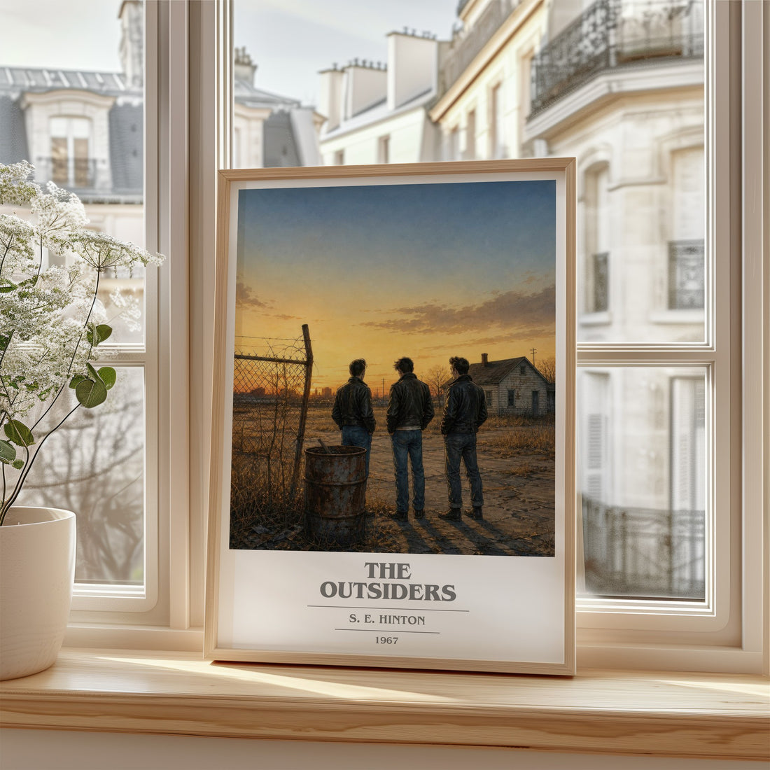 The Outsiders book cover poster colour and style options – S. E. Hinton book art