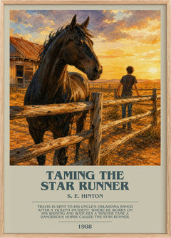 Taming the Star Runner Bookish Wall Art by S. E. Hinton