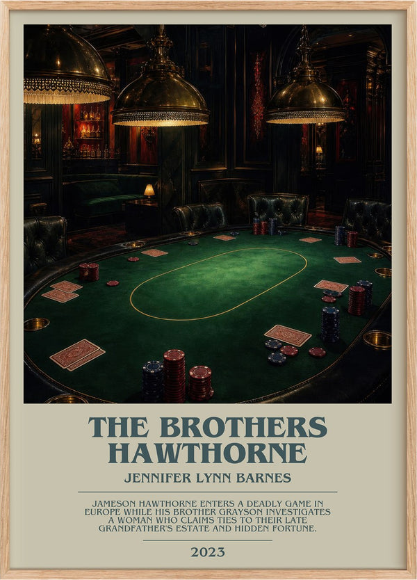 The Brothers Hawthorne Bookish Wall Art by Jennifer Lynn Barnes