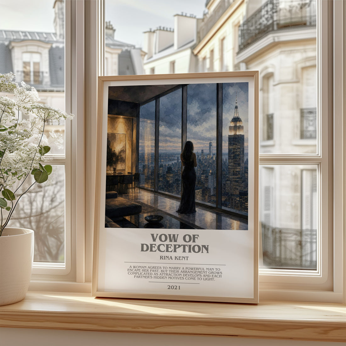 Vow of Deception bookish poster colour and style options – Rina Kent book art