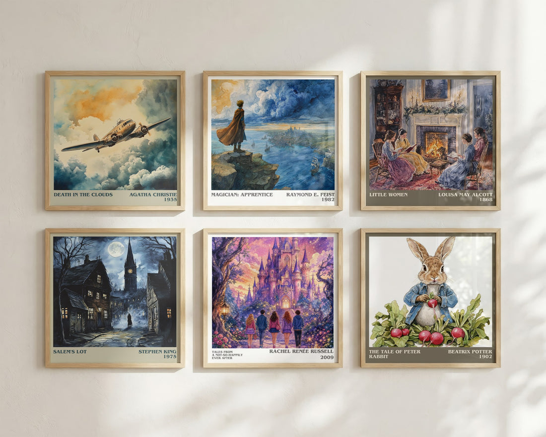 Tales from a Not-So-Happily Ever After literary art print colour and style options – Rachel Renée Russell book art