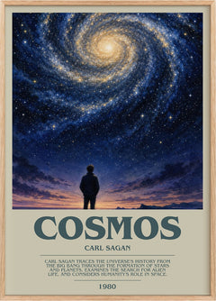 Cosmos Bookish Wall Art by Carl Sagan