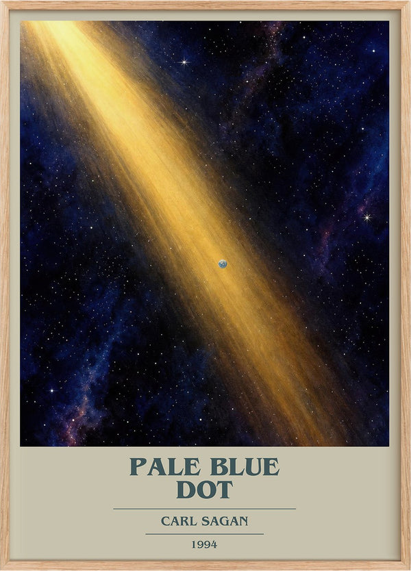 Pale Blue Dot Book Cover Poster by Carl Sagan